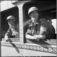 L'arrivée du détachement norvégien de l'ONU en gare de Port-Saïd.