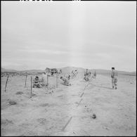 Pose de mines à la frontière franco-marocaine.