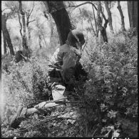 Un première classe de Lusseray par Brioux (Deux-Sèvres) avec son fusil VB