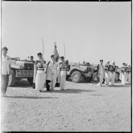 Défilé de la 1ère compagnie saharienne portée de légion (CSPL).