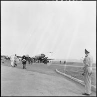 Base aérienne d'Oran La Senia. L'avion du général de Gaulle.