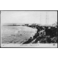 271. Ferryville. Plage et T.S.F. ND Phot. [légende d'origine]