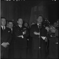 Oran. Préfecture. Discours de Paul Delouvrier.