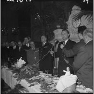 Oran. Réception à l'hôtel de ville. Discours de Paul Delouvrier.