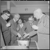 A la mairie de Boghin. Le méchoui et le couscous.