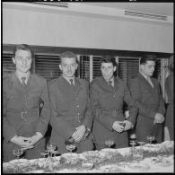 Alger. Mairie. Réception en l'honneur de l'équipe de France militaire de football.