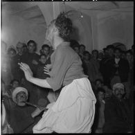 Cherchell. Fête des Amarias. Danseur en transe.