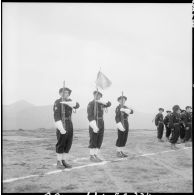 Le fanion du 6ème bataillon de chasseurs alpins (BCA).