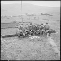 Villars. 3e bataillon. La 9e Compagnie du 60/3 régiment d'infanterie (RI) à Hammam N'Bails.