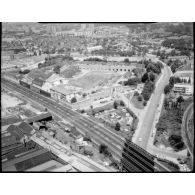 Saint-Denis (93). Vue oblique du fort de la Briche.