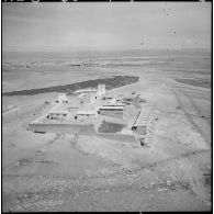 Vue aérienne d'un des postes frontaliers de Bir el-Ater, commune algérienne de la wilaya de Tébessa.