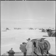 Poste radar S5 à 10 km au nord de Negrine qui comprend un poste radar, un poste électrique, une compagnie du 59e régiment d'artillerie (59e RA) au poste de Bou Moussa.