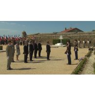 Cérémonie du 8 mai 2011 à la citadelle de Port-Louis en présence de Nicolas Sarkozy, président de la République.