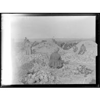 Haute-Saône, près de Lure, La Verrerie, soldats russes travaillants dans les carrières. [légende d'origine]