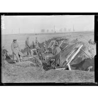 Haute-Saône, près de Lure, La Verrerie, soldats russes travaillants dans les carrières. [légende d'origine]