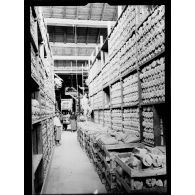 Carpentras. Usine Gilloux. Les marchandises en stock. [légende d'origine]