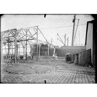 L'arrivée des matières en provenance d'outre Atlantique dans le port de Saint-Nazaire.