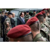 Intervention du président de la République lors de la présentation statique du détachement Sentinelle du Fort Neuf.