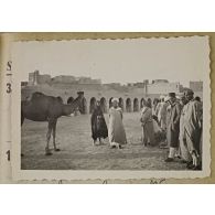 Goulimine, le souk vers 1937 ??. [légende d'origine]