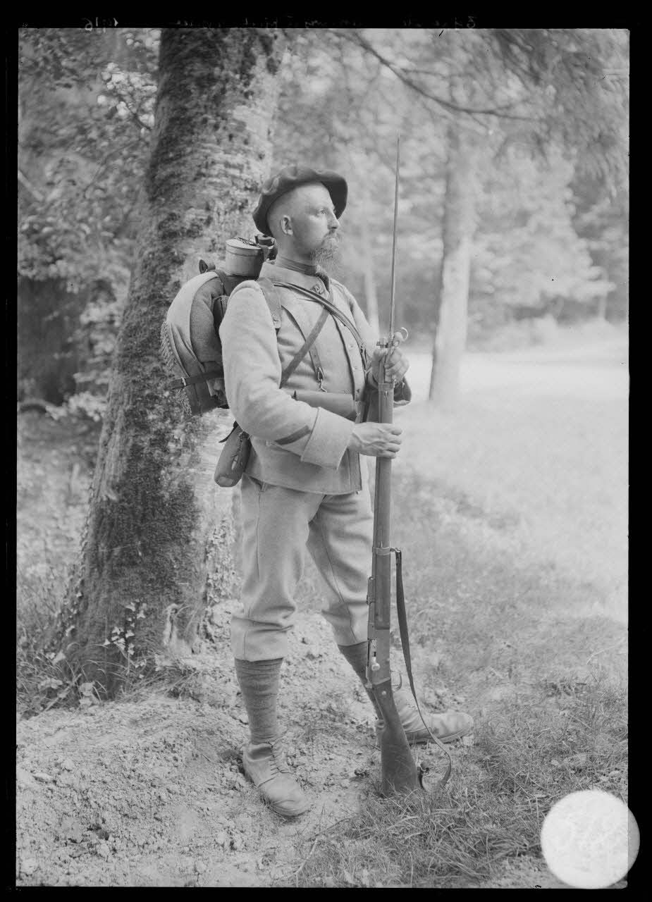 ImagesDéfense - Type de chasseurs à pied, Alsace, 1916. [légende d'origine]