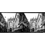 La façade de la cathédrale de Metz. [légende d'origine]