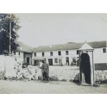 Le casernement de la 10e Compagnie du 26e Infanterie au plateau de Malzeville où je faisais fonction de major ma 1re année de service. 1914. [légende d'origine]