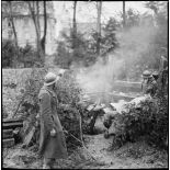 Tirs de mortiers dirigés contre les casernes de Mulhouse où se sont retranchées les troupes allemandes.