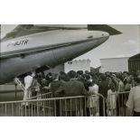 [Exposition d'un modèle de Caravelle SE 210 de la compagnie aérienne Air France, 1958-1962.]