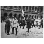 25 février 1931. Remise de la Croix de Grand-officier de la Légion d'Honneur au général Pruneau, par le général Goureau.