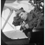 Portrait de Jean Manzon du service cinématographique de la Marine.