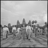 Visite de Richard Nixon à Angkor Vat.