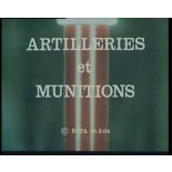 Artilleries et munitions.