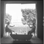 Alger. Dans la gare de l'Agha. [légende d'origine]