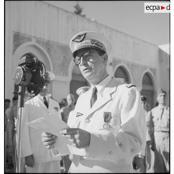 A Alger, cérémonie avec lecture traditionnelle de la dernière citation de l'As Guynemer.