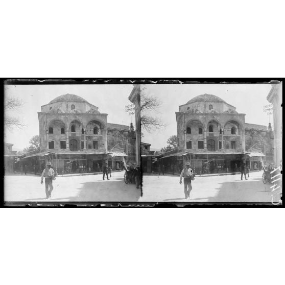 Athènes. La mosquée turque de Monastiraki. [légende d'origine]