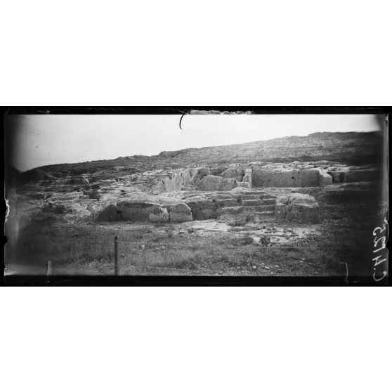 Athènes. L'escalier de la colline de la Pnyx. [légende d'origine]