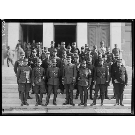 Athènes. Cours d'Etat-major d'Artillerie fait par le Lieutenant colonel Culman. [légende d'origine]