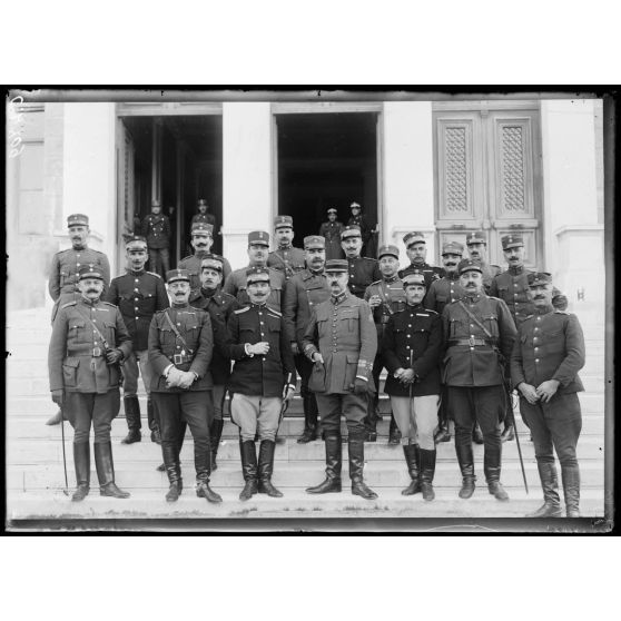 Athènes. Cours d'Etat-major d'Artillerie fait par le Lieutenant colonel Culman. [légende d'origine]
