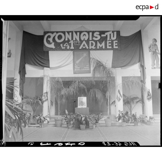 Plan d'ensemble de la salle Pierre Bordes, à Alger.