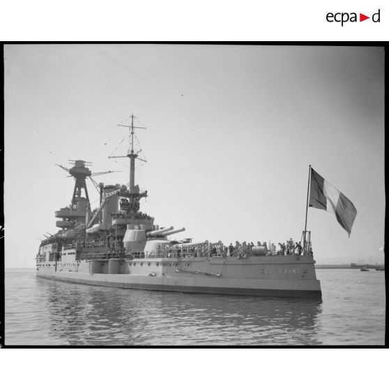 Vue d'ensemble du cuirassé Lorraine.