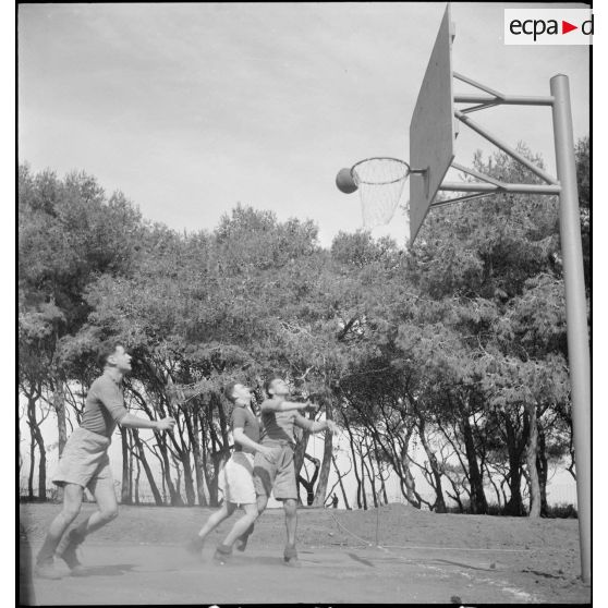 Match de basketball.