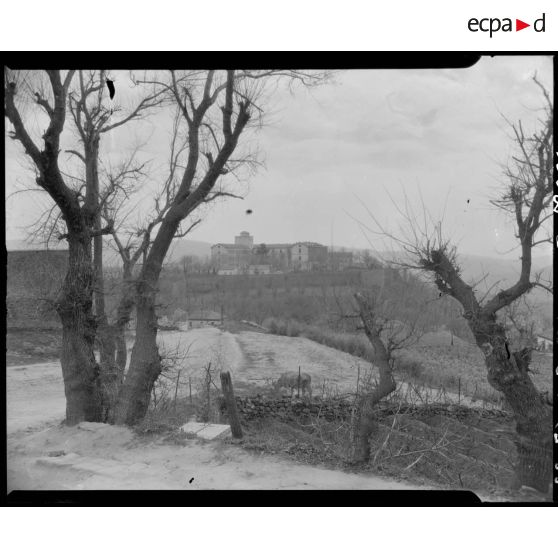 Plan d'ensemble de l'établissement du service de santé de la 10e région militaire (RM) à l'extérieur de l'enceinte, à Bab el Oued.