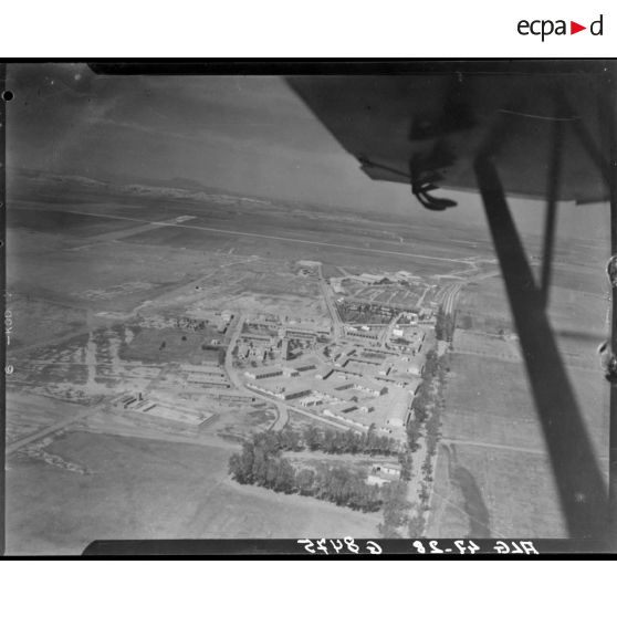 Vue aérienne de la base aéronautique navale Lartigue, à Tafaraoui.