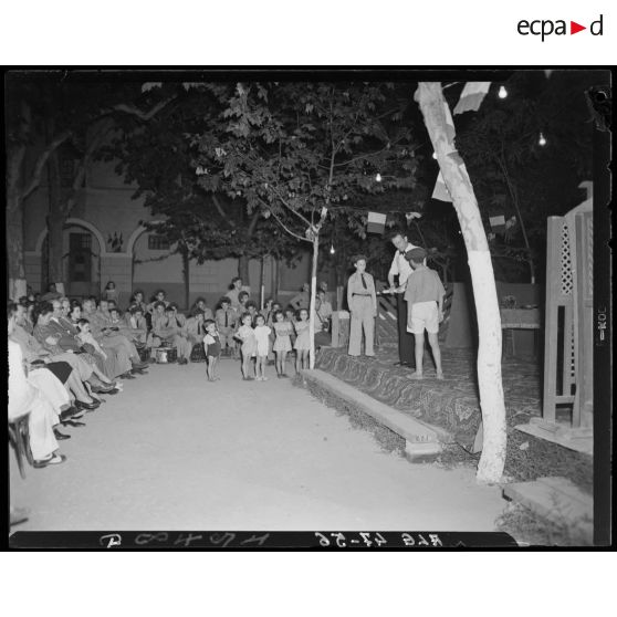 Spectacle donné par les élèves de l'Ecole préparatoire nord-africaine (EMPNA) de Miliana.