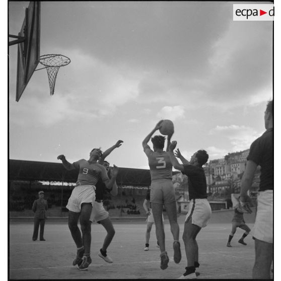 Match de basketball.