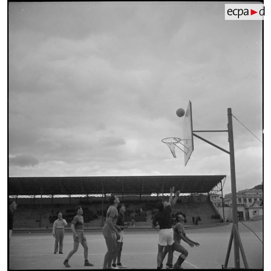 Match de basketball.