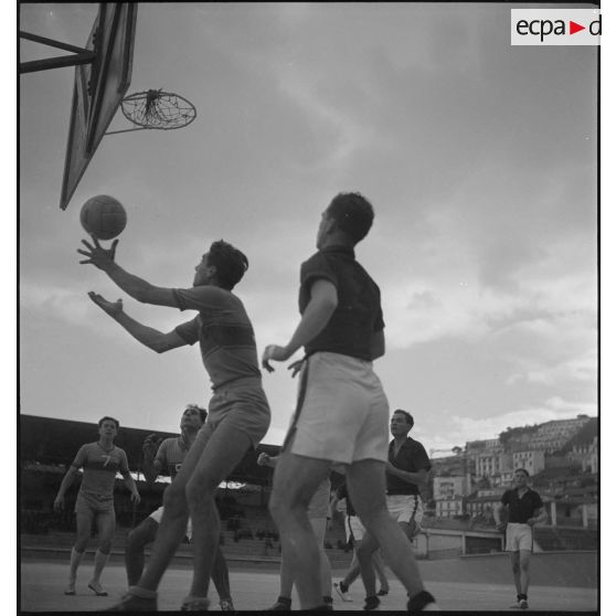 Match de basketball.