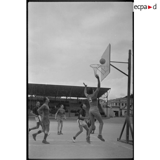 Match de basketball.