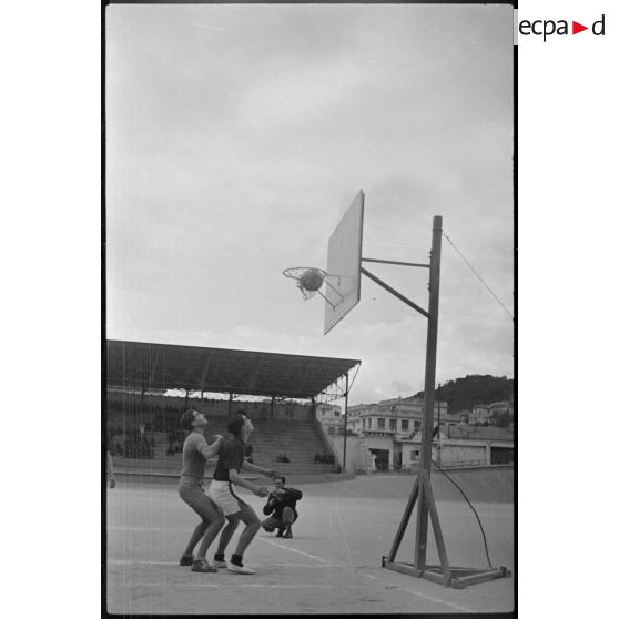 Match de basketball.