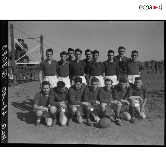 Photographie d'une équipe de rugby.